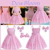 Gorgeous Barbie Princess Dress For Kids Cosplay Costume Polyester Pink Sizes 100cm-150cm