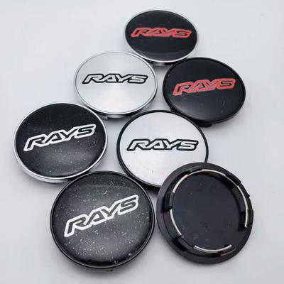 4 piezas Insignia con Logo JDM Rays Tapacubos Centrales para Rueda de Coche 69MM Diámetro Exterior ( DI 56 MM) Tapacubos de Rueda Emblema de Carreras Tapa de Cubo de Llanta Accesorios para Coche