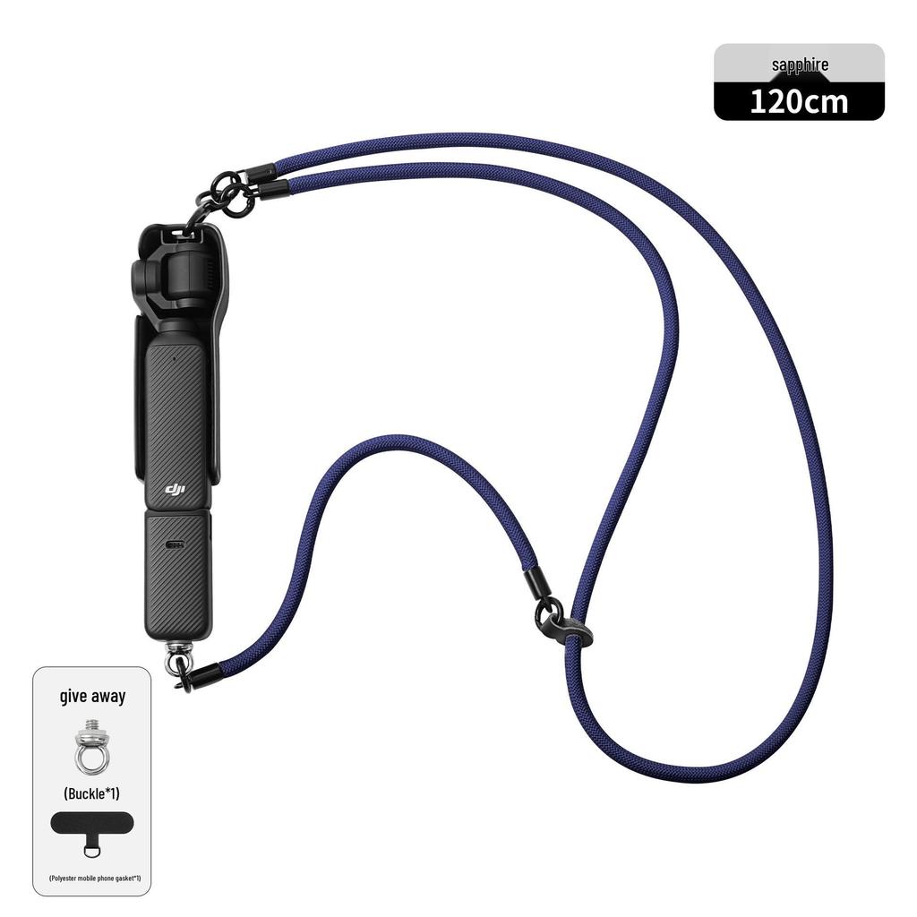 DJI Pocket 3: Vielseitiges Anti-Verlust-Lanyard mit abnehmbarer Handgelenk- und Umhängekordel