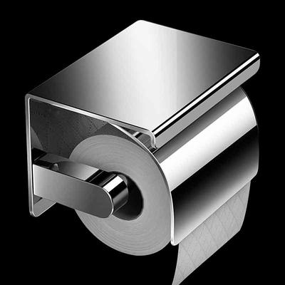 Juyuan Stainless Steel Tissue Box and Toilet Paper Holder with Storage Shelf