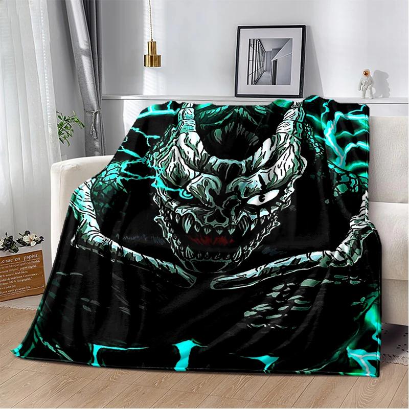 3D Kaiju No.8 Anime Cartoon Soft Flannel Blanket for Bed Bedroom Sofa Picnic,Throw Blanket for Cover Office Gift Kids