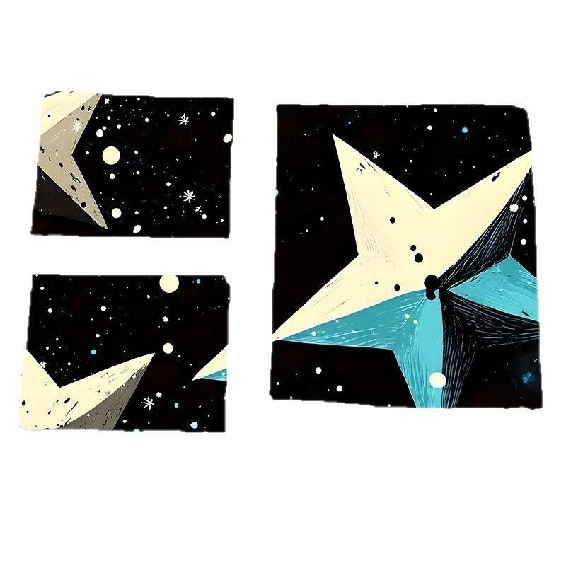Star Printing Three-Piece Set 3D Digital Printing Can Be Used As Bedding Quilt Cover Pillowcase