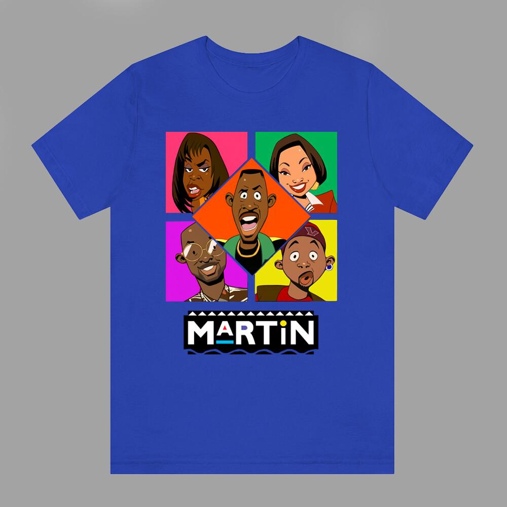 

Martin 90#039;s TV Show Cartoon Style Men#039;s Blue Size S5XL Unisex T-Shirt XXXL