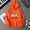 Street Womans Hoodies Kawaii Spotted Cow Printing Sweatshirts Breathable Loose Fleece Warm Pullovers Autumn Winter Sportswear