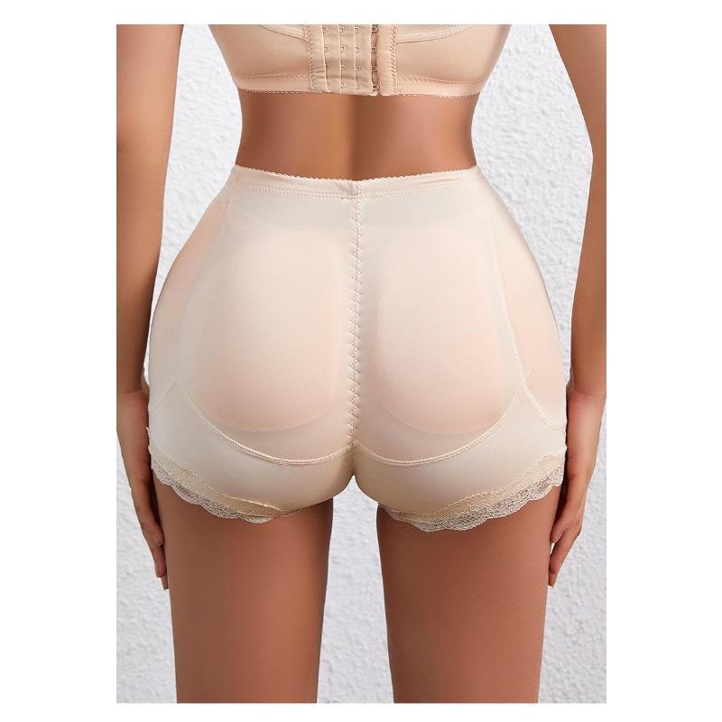 High Waist Tummy Control Butt Lifter Lace Trim Shapewear Shorts for Women S
