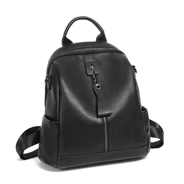 Genuine Leather Women's Backpack Large Capacity School Travel Backpack Designer Shoulder Bag for Women
