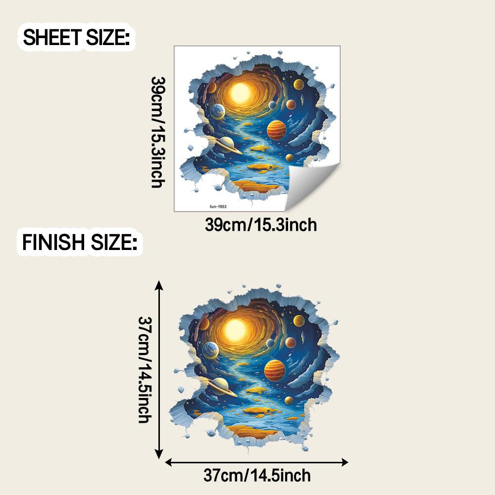 

Катонг Обширное Космическое Пространство Исследование Наклейки для Украшения Задней Стены Спальни Мальчика