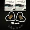 1pc/2pcs Solar Heart Shaped Car Atmosphere Light Auto Window Decorative LED With Adjustable Colors And Suction Mount