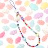 10/20pcs Cloud Shape Acrylic Beads Cute Jelly Color Loose Spacer Beads For Jewelry Making DIY Bracelets Phone Key Chain Supplies
