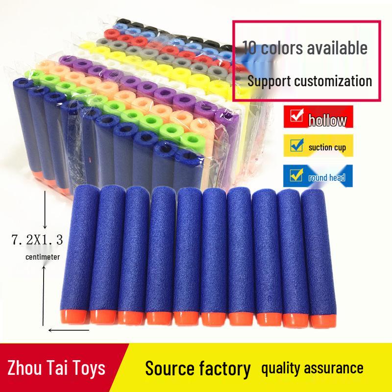 Zhou Tai 7.2cm EVA Soft Bullet Toy Gun with Hollow Suction Cup Head Bullets Suction Cup Head