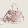 Niche Fashionable Ladies Hand-Carrying Tote Bag High-Value Fashionable Diamond Portable Bucket Bag All-Match Commuter Shoulder Bag