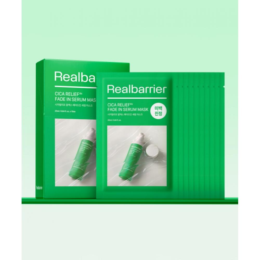 Real Barrier Cica Relief Rx Fade In Serum Mask 10 Sheets NONE