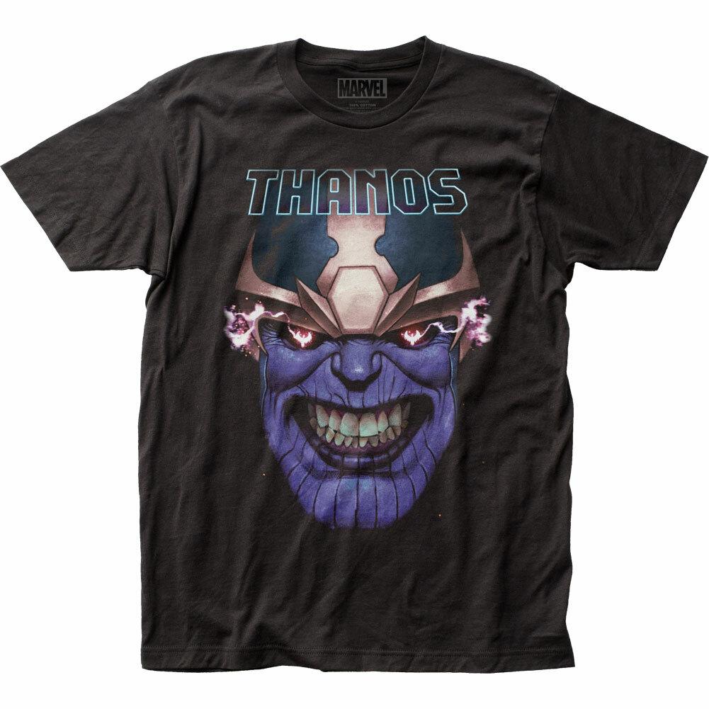 Thanos Teeth Clenched T Shirt Mens Licensed Marvel Avengers Endgame Tee Black XXXL
