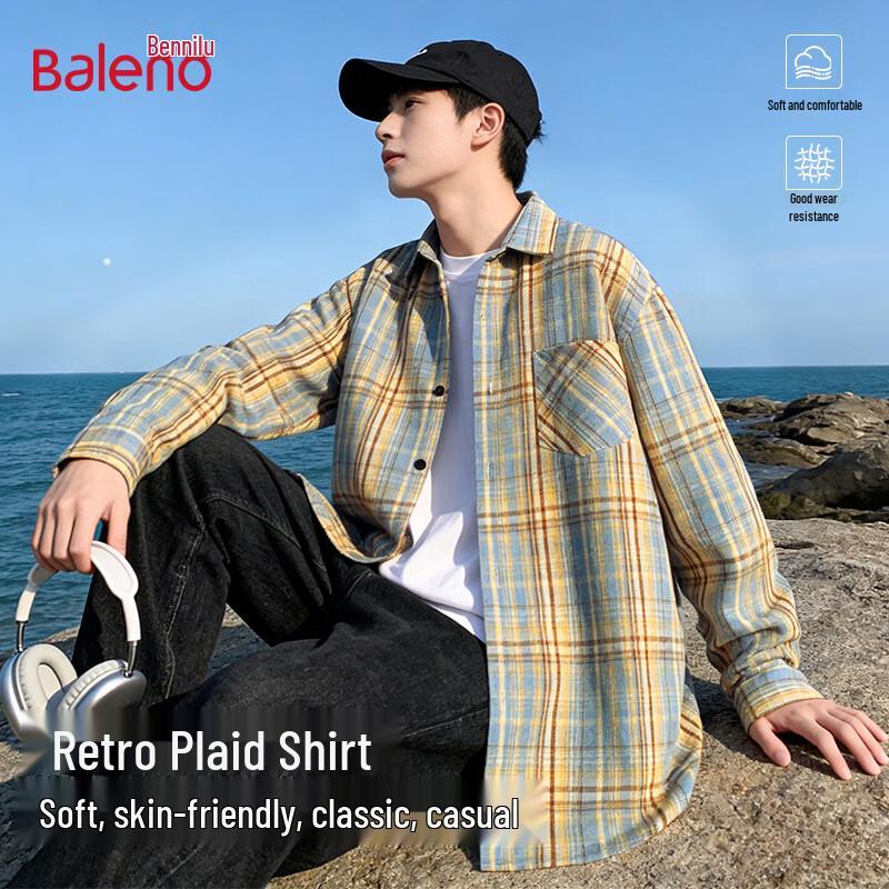 Baleno Men s Casual Long Sleeve Shirt XL