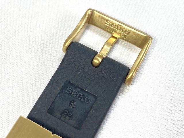 R00E023K0 SEIKO 22mm Prospex Genuine Silicone Band Black for Via SBDB008/5R65-0AJ0 (Ships Nekoposu)