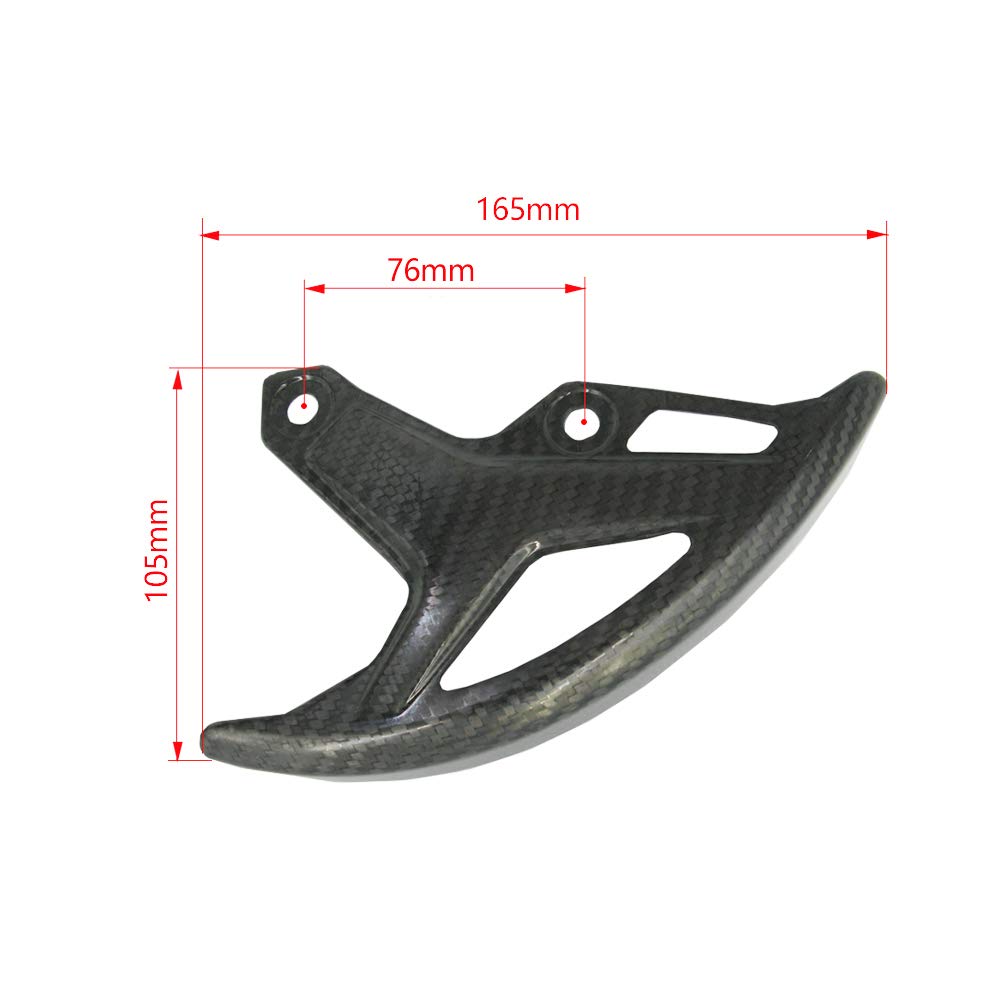 OTOM Rear Brake Disc Cover Guard Motocross Dirt Street Bike Carbon Fiber Cover for CRF250R CRF250X CRF450R CRF450X