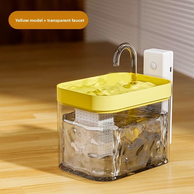 The Cat Water Dispenser Is An Unplugged Wireless Sensor Smart Pet Water Dispenser That Automatically Circulates Without Getting Your Mouth Wet