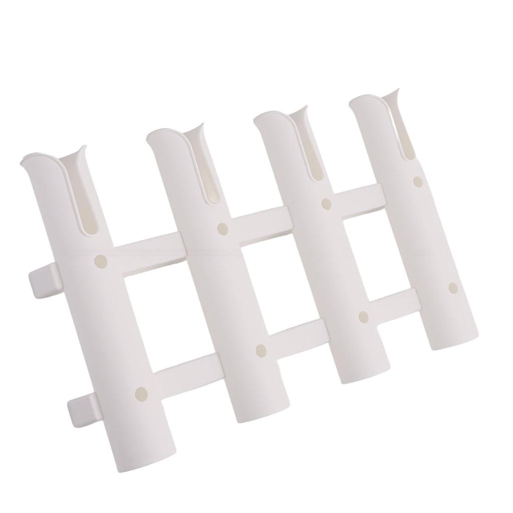 Bootswandmontierter Angelrutenhalter 4 Röhren Nylon Vertikales Angelrutenregal für Boote Yacht Kajak