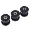 Double Bearing H Groove Flat Bottom Groove Wheel Width 25 Nylon Roller Guide Wheel Moving Pulley H6/H8/H10*50*40