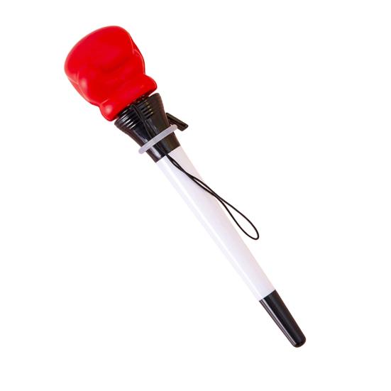 Ausziehbarer Kugelschreiber Sport Ball Faust-Topper Druck-Auswerfer Schnelltrocknend Glattes Schreiben Kugelschreiber Schüler Schulbürobedarf