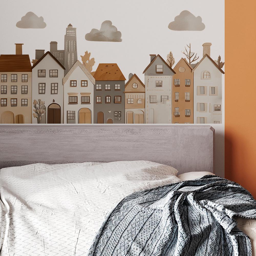 Naklejki ścienne w stylu skandynawskim dla pokoju dziecięcego, sypialni dziecka, pokoju, dekoracji artystycznej, naklejki winylowe