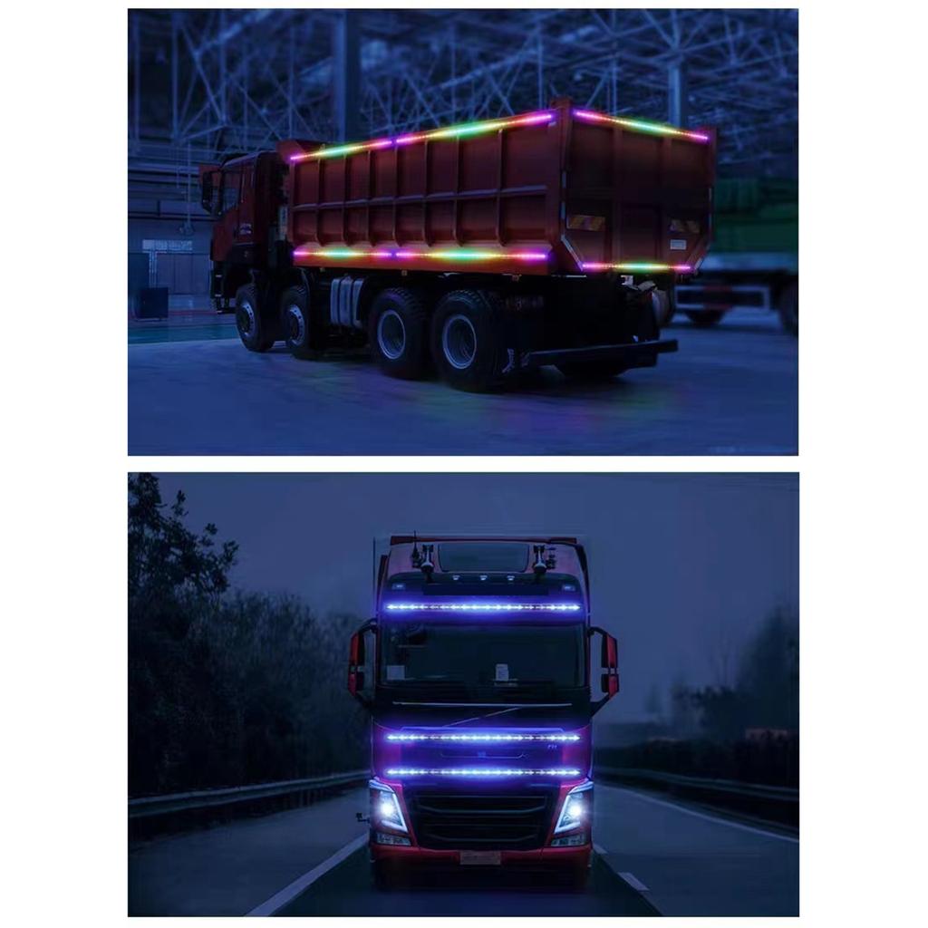 Lichtleiste für die Motorhaube, dynamische LED-Lichtleiste für Auto, LKW, wasserdicht, Tagfahrlicht, Rückfahrlicht, Bremslicht