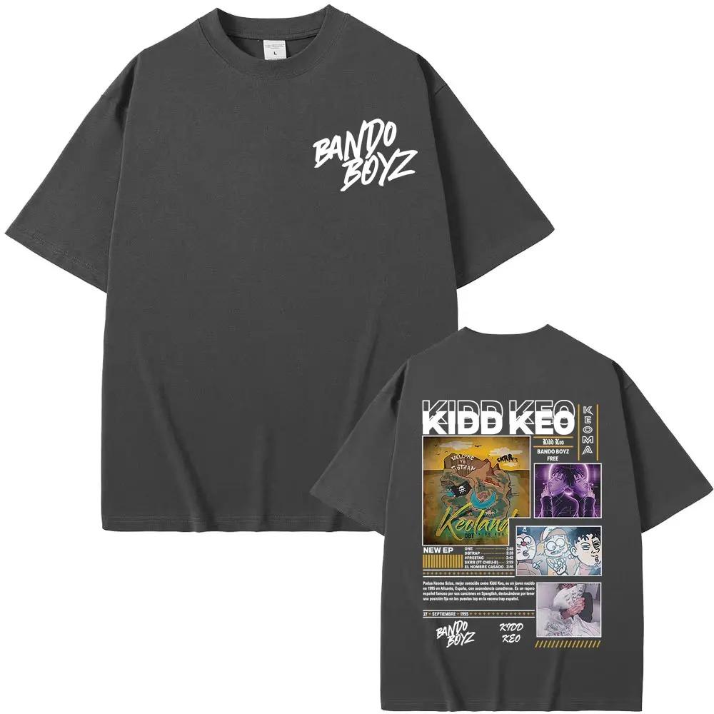 Kidd Keo Rapper Bando Boyz 2026 World Tour Graphic TShirt Mens Summer Trendy Classic Short Sleeve Women And Men Tshirt