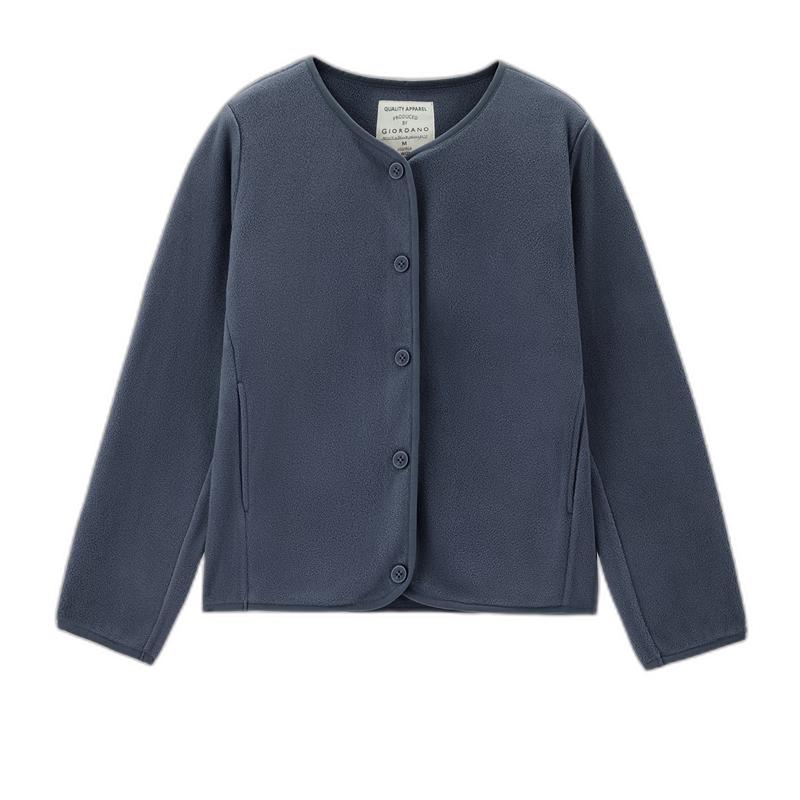 

Giordano Women s Fleece Round Neck Cardigan L