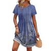 Robes pour femmes à manches courtes et col rond, robes décontractées, robe de maternité taille haute avec poches