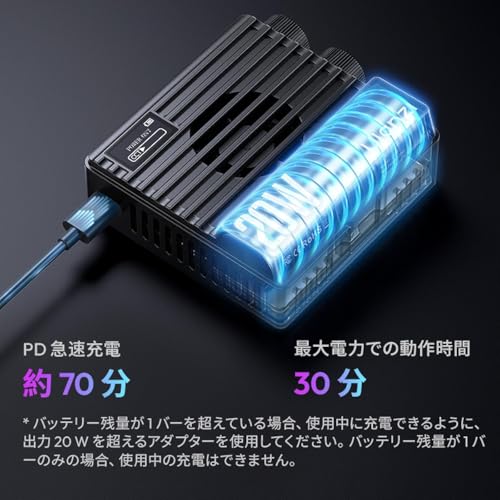 Ulanzi LE20 20W RGB Mini Pocket Light, Black, 2500K-9000K, PD Fast Charging, Type-C, for Live Streaming, Photo, and Video Recording