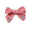 Cherry Bow Embroidered Hair Clips for Girls - Autumn & Winter Academy Style