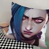 1Pc Cartoon A-Arcane 2 Vi J-Jinx Ekko Pillow Bedroom Sofa Leisure Comfort Cushion Car Living Room Home Decoration