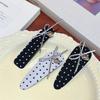 Elegant Bow BB Clip Side Parting Polka Dot Polka Dot Clip Versatile Design French Hair Clip Fashion Accessories