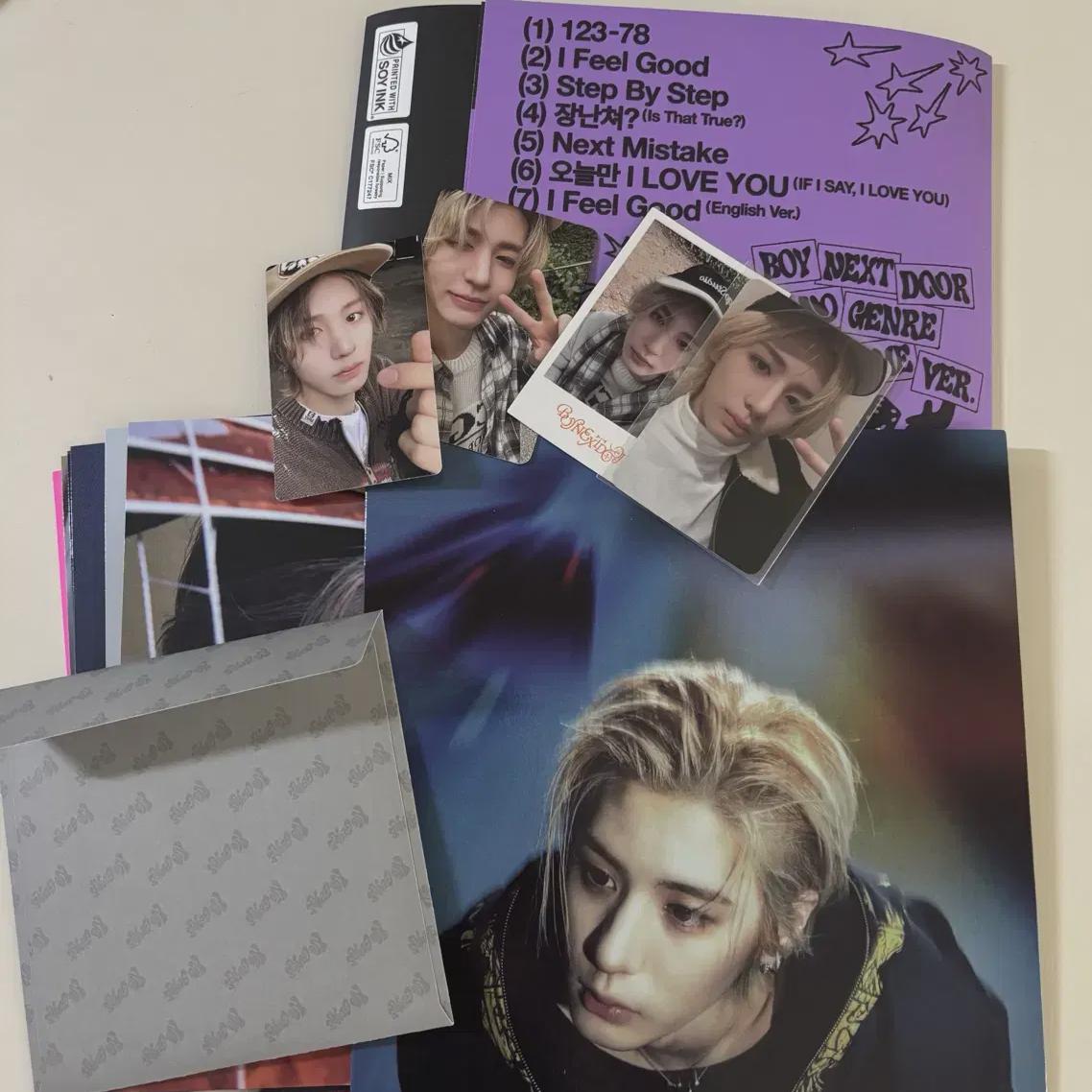 

BOYNEXTDOOR Leehan Collectbook Фотокарточка No Genre Настольная игра Альбом Набор