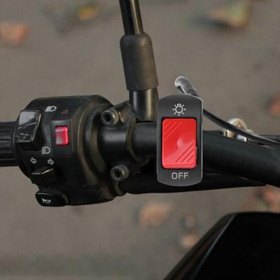 Motorcycle Handlebar Headlight Control Switch Button, Professional Mount Easy