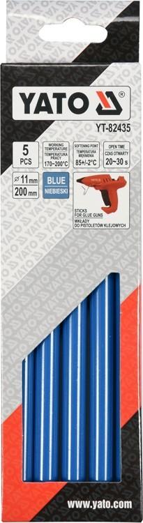 HOT MELTING GLUE 11.2x200MM 5PCS BLUE YT-82435 YATO