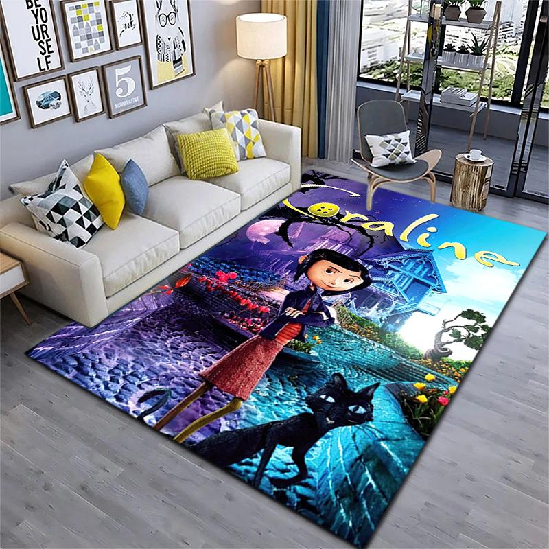 1PC Coraline Rug - Home Decoration Carpet For Living Room Bedroom Flooring Computer Chair Area Rug