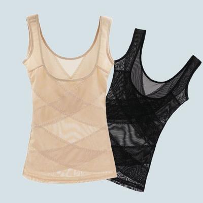 Mesh Thin Body Shaping Underwear Abdomen Women's Corset Top Breathable Postpartum Vest  Women