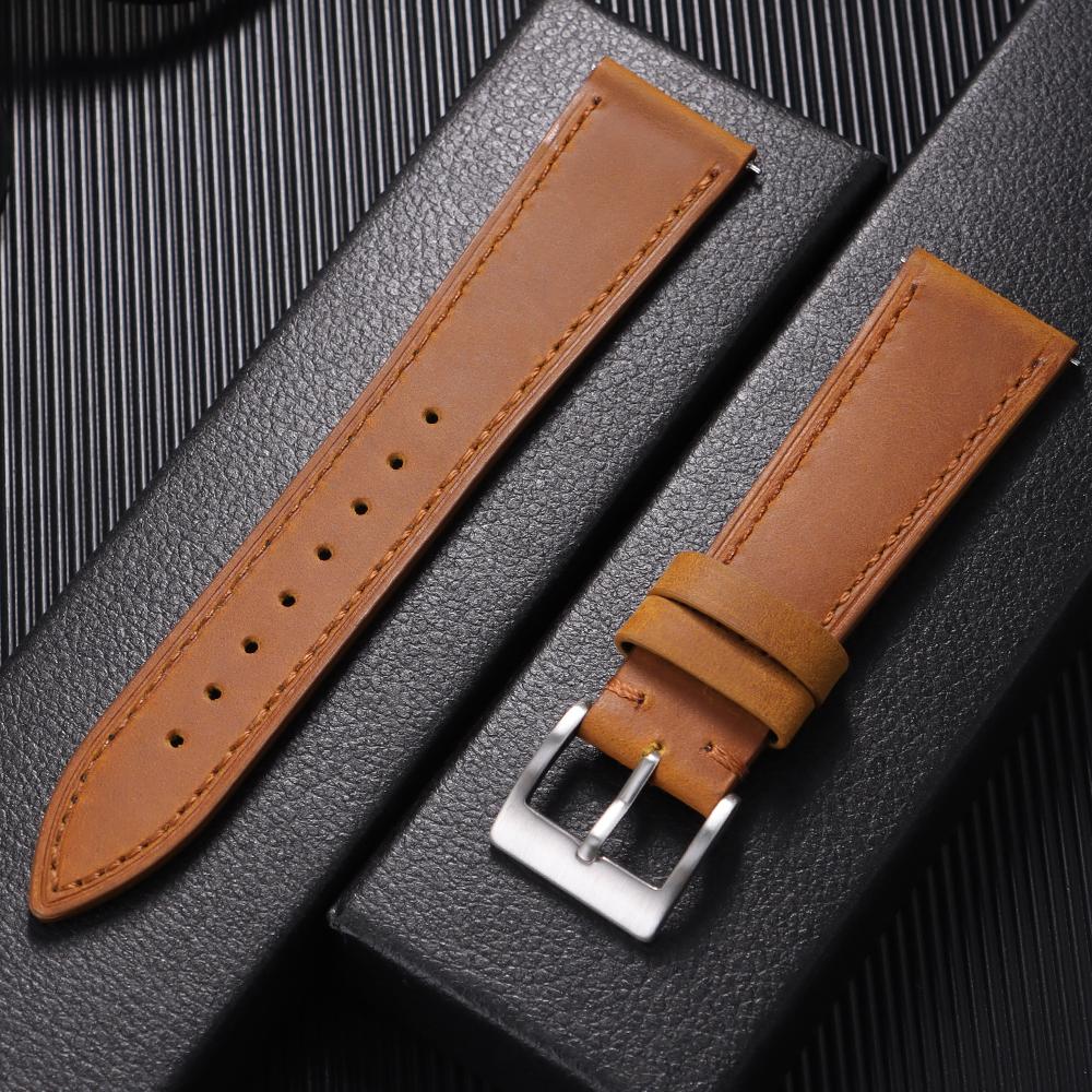 

Vintage Cowhide Watch Band 18mm for F91W Mod Kit for F-91W W-800H SGW400 A158/168 AE1200/1300 F84 F105/108 Wrist Strap Bracelets 18mm світло-коричневого кольору