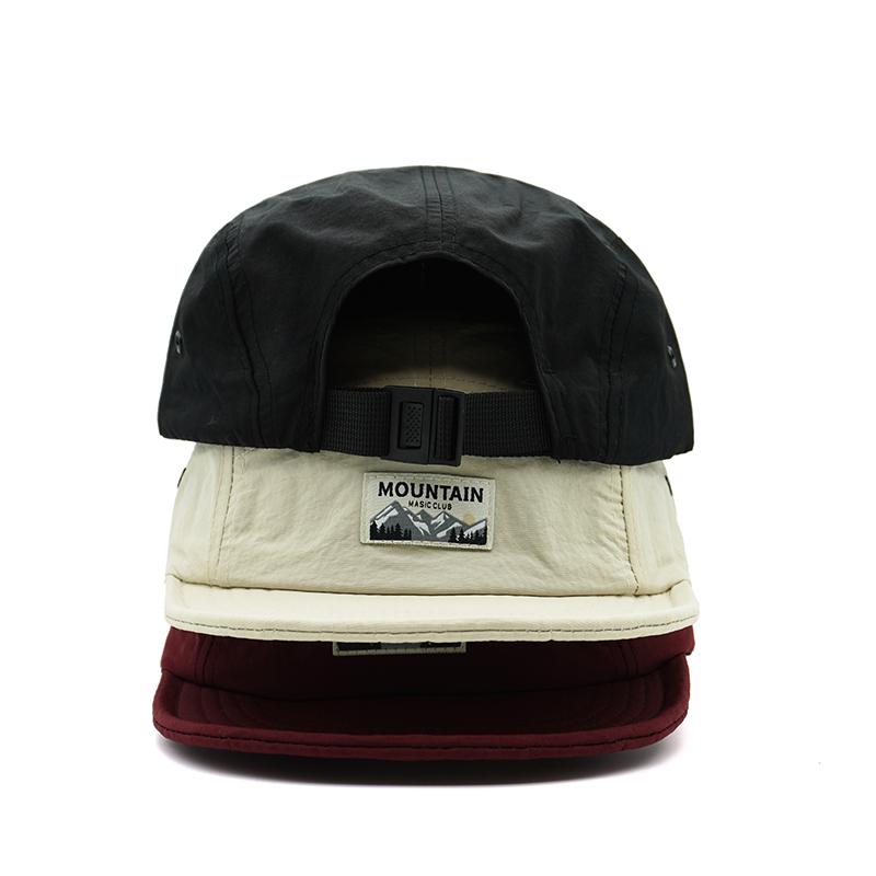 Quick Drying Short Brim Baseball Cap Soft Brim Polyester Waterproof Dad Caps Adjustable Snapback Hat Hats Big Sizes Unisex Sport