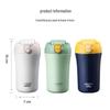 HAERS 420ml Coffee Insulated Mug with Dual-Use Lid