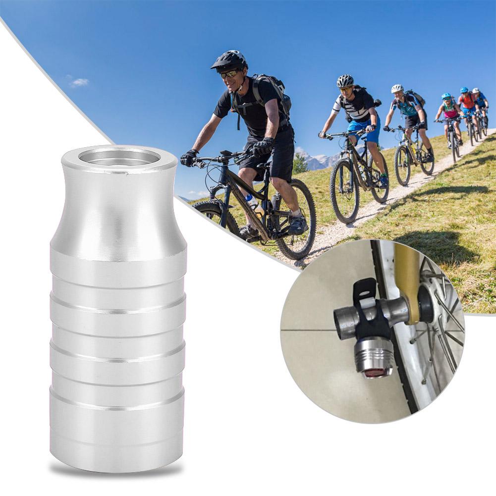 Mountainbike Fahrrad Schnellspanner Glühbirnenlampe Erweiterungshalterung Spike Radnabenachse Silber