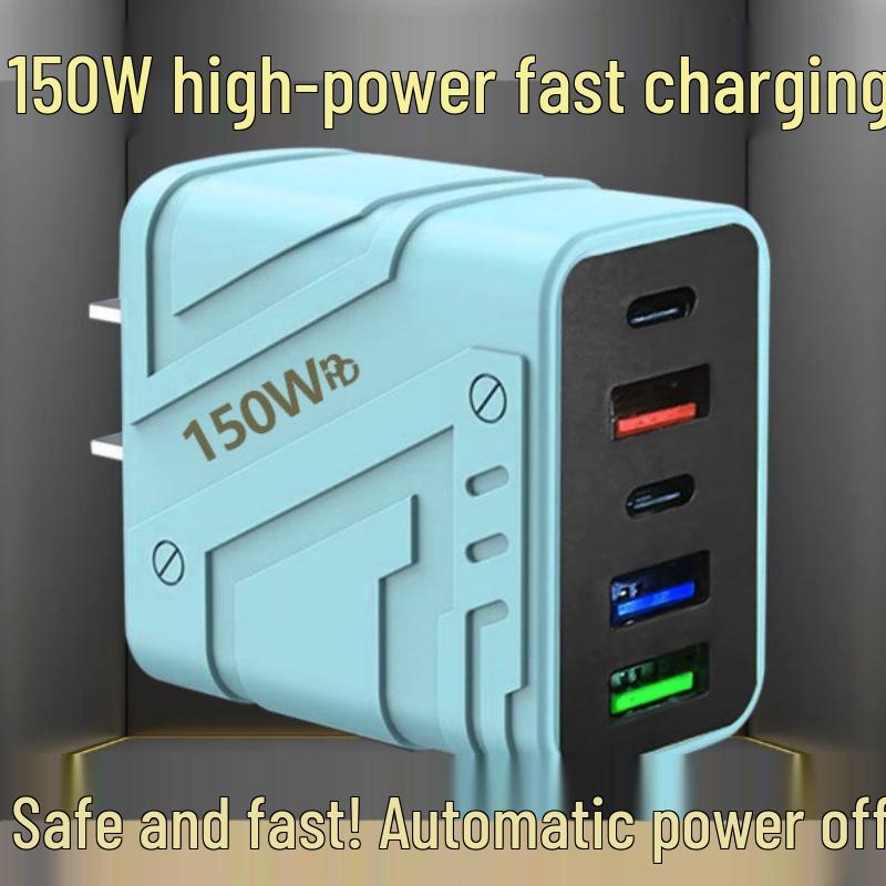 150W Gallium Nitride Multi-Port Fast Charger for Apple, Android, Huawei
