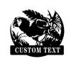 Tropical Metal Wall Art Patio Pool Backyard Decor Outdoor Welcome Sign