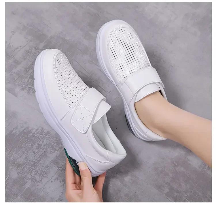 Fashion Sneakers Woman Nurse Clogs Shoes - Nursing Women Summer Shoe Female Health Work Flat Walking Soft Non Slip Hospital Nurse