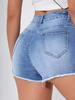 European & American High-Waisted Ripped Denim Hot Pants - Summer Fashion Street Style Jeans Shorts