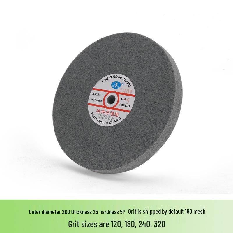 Nylon Fiber Polishing Wheel for Metal & Stainless Steel - Compatible with Electric Motor Grinders, Sizes 150/200/300
