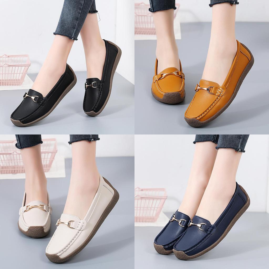 Casual Loafer Shoes For Women With Antislip Rubber Sole And Breathable Pu Insole For Daily Comfort