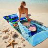 Fairy tale cute cartoon Masha and the Bear beach towel, outdoor camping beach towel for vacation swimming, outdoor pool, absorbent bath towel, H3