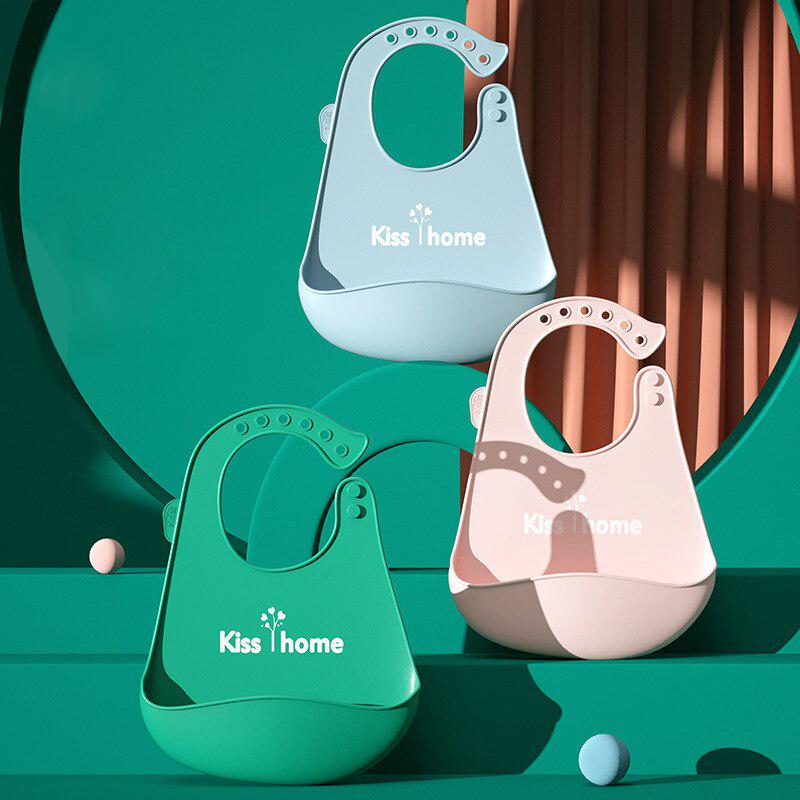 

Письмо Печати Baby Bibs Твердый цвет Дети Дети Силиконовый Стерео Bib Регулируемый водонепроницаемый Bib Кормление Baby Полотенце